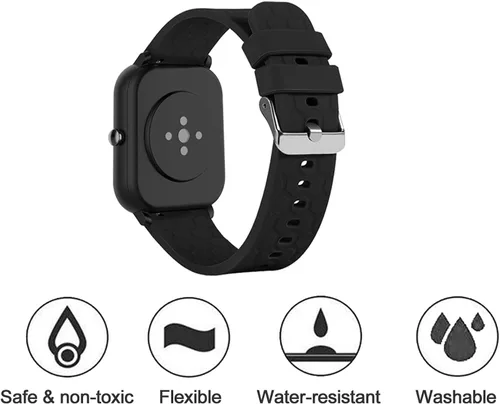 Vista 2 de E ECSEM Correas compatibles con Dirrelo GT01 - Correas de repuesto para reloj inteligente Dirrelo GT01, 6 unidades, 0.866 in, de liberación rápida