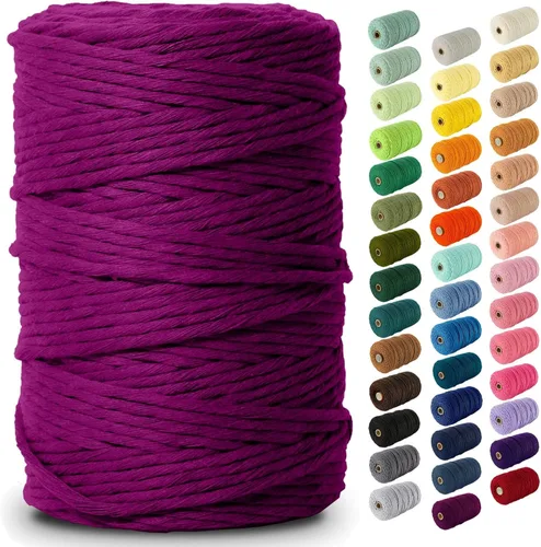 Vista 85 de Nook Theory Hilo de macramé de 3mm 109 yardas - Cuerda de macramé suave de 4mm, 5mm perfecta para nudos - Suministros de macramé para colgadores