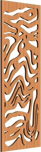 Vista 141 de 9 3/8"W x 24 3/8"H x 1/4"T Northfield Decorativos Paneles de Pared de Madera Calado, Abedul