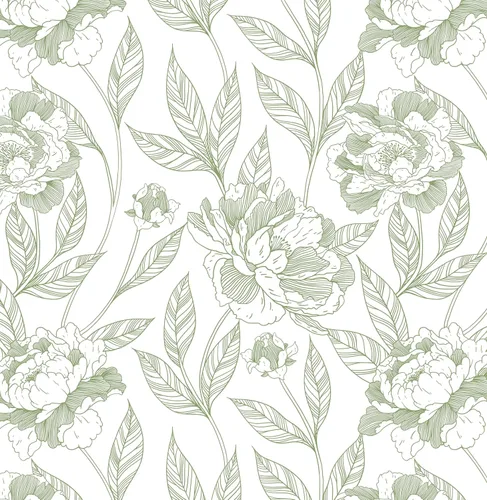 Vista 17 de Timeet - Papel pintado floral blanco y rosa, papel de pared moderno, papel de contacto para despegar y pegar, autoadhesivo, extraíble