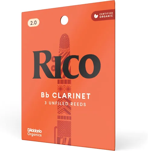 Vista 9 de D’Addario Woodwinds - Lengüetas para clarinete Rico Bb - RCA0315 - Fuerza 1.5, paquete de 3