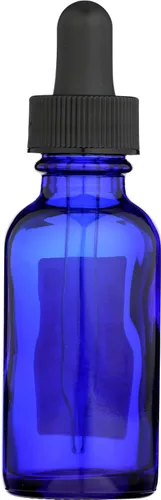 Vista 2 de Whole Foods Market, Botella de vidrio azul con tapa cuentagota, 1 onza líquida