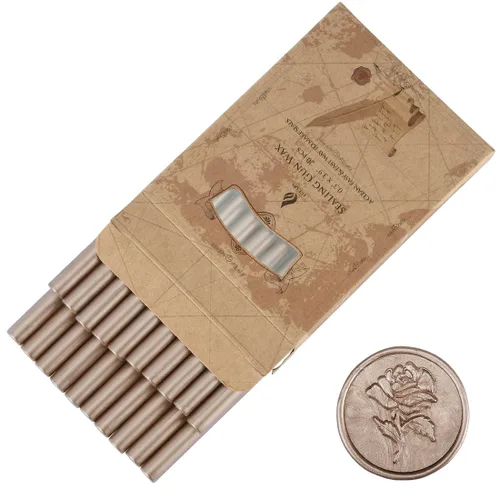 Vista 8 de 20 mini pistolas de pegamento de cera de sellado, palitos de cera de sellado, ideales para invitaciones de boda, cartas, sobres, tarjetas