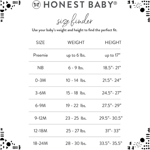 Vista 5 de HonestBaby Overol reversible de algodón orgánico unisex para bebé