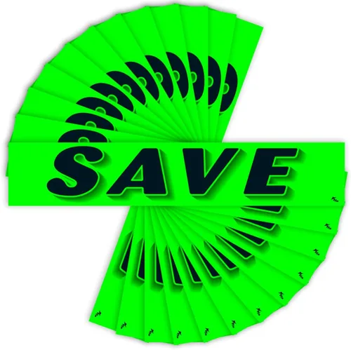 Vista 19 de Versa-Tags Adhesivos para parabrisas de 3ª fila, verde chartreuse, paquete de 12 Measuring 14.5 inches by 2.75 inches, High-Visibility Display, Made