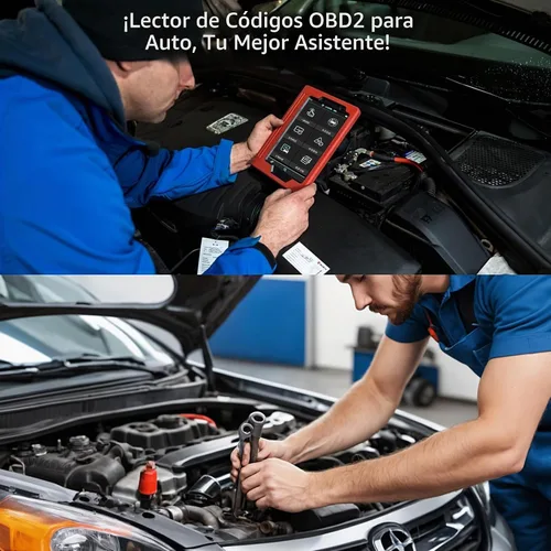 Vista 5 de YAODHAOD Escáner OBD2 Bluetooth para iPhone, iOS, Android, Windows, herramienta de diagnóstico de diagnóstico de coche, ELM327 OBDII lector