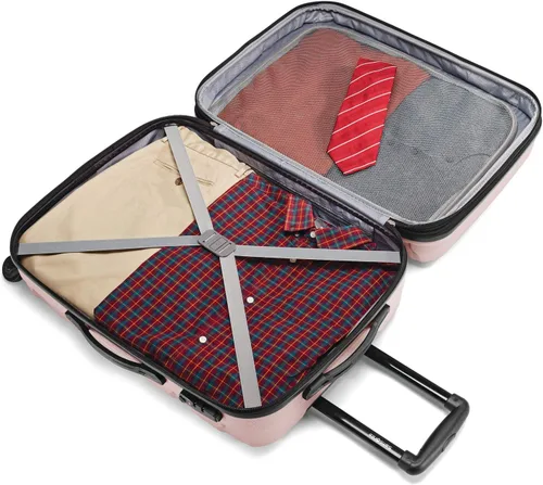 Vista 2 de Samsonite Omni PC - Maleta extensible rígida, Rosado