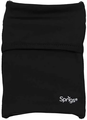 Vista 3 de Sprigs Banjees - Cartera de muñeca con 2 bolsillos, correa de muñeca, bolsillo para la muñeca para viajes, caminar y correr. Bolsa de cartera que