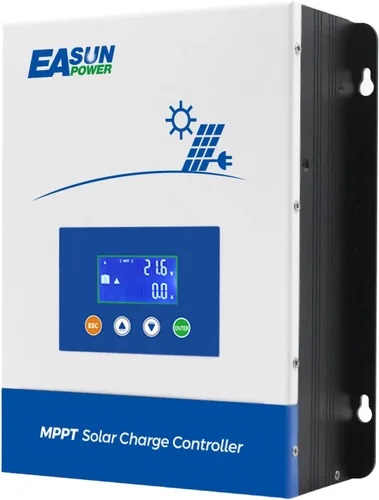 Vista 9 de POWLAND 60A Controlador de carga solar MPPT, 12V/24V/36V/48V Auto, Regulador de pantalla LCD de entrada máxima 150V Controlador de carga inteligente