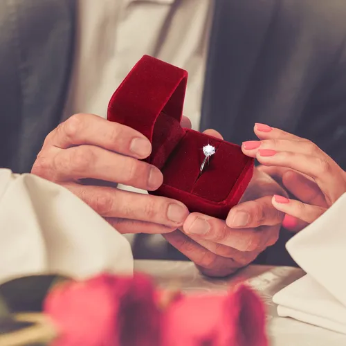 Vista 3 de BBTO Caja de terciopelo para anillos de 36 piezas para ceremonia de boda, caja de anillo de compromiso, caja de regalo para anillos de boda, caja
