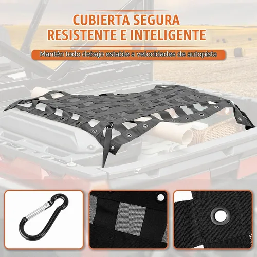 Vista 3 de KEMIMOTO Red de carga UTV compatible con Polaris Ranger General Defender