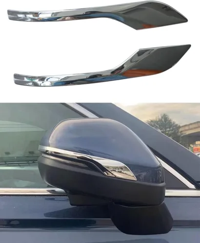 Vista 8 de Para Honda 2017 2018 2019 2020 2021 2022 CR-V CRV Cromo retrovisor lateral Moldura de cubierta de moldura lateral (2 piezas)
