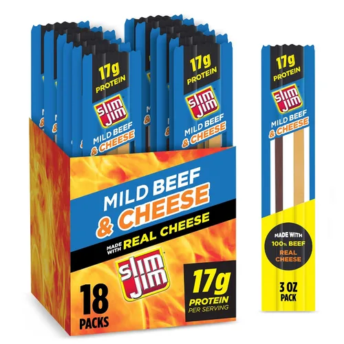 Vista 19 de Slim Jim Original Beef Snack Stick 'N Jalapeño Cheese, 1.5 oz