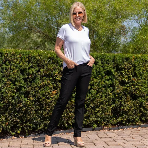 Vista 2 de Jofit Apparel - Ropa atlética para mujer, pantalón de longitud completa para golf y tenis