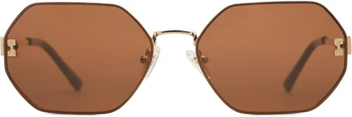 Vista 6 de SOJOS Gafas de sol hexagonales retro para mujer, gafas de sol de polígono de moda, protección UV400, SJ1190