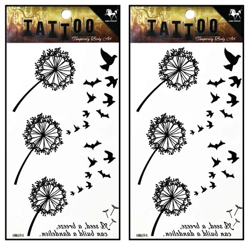 Vista 26 de Tatuajes 2 hojas de mariposas mosca de mariposa tatuajes temporales pegatinas falsas cuerpo brazo pecho hombro tatuajes para adolescentes, hombres