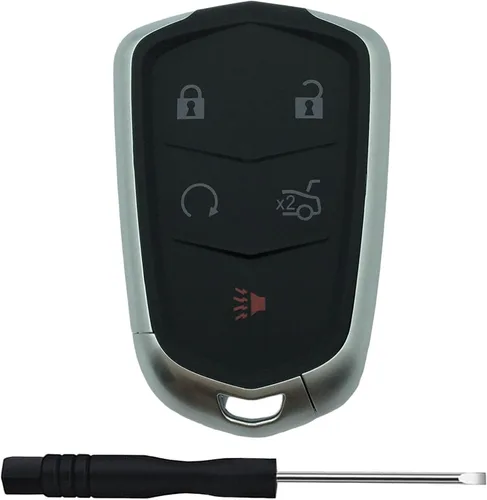 Vista 6 de Funda de repuesto para llavero remoto de entrada sin llave para Cadillac Escalade CTS SRX XT5 ATS STS CT6 2014-2019 (4 botones)