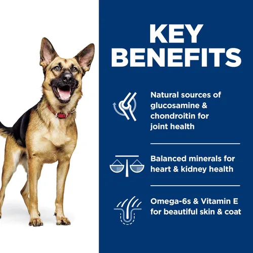 Vista 4 de Hill's Science Diet - Alimento seco para perros adultos de raza grande y mayores de 6 años, proteína de calidad para el apoyo de las articulaciones