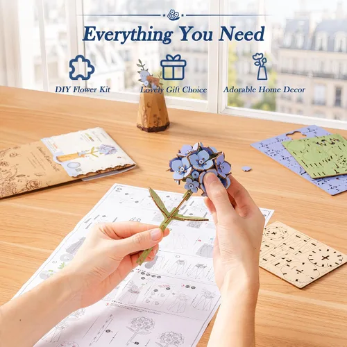 Vista 4 de rowood Kits de flores de madera de bricolaje-TW141