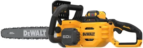 Vista 5 de DeWalt - Kit de motosierra inalámbrica de 60 V MAX de 20 pulgadas y 5.0 Ah con batería, cargador, funda de barra, funda de transporte, lima