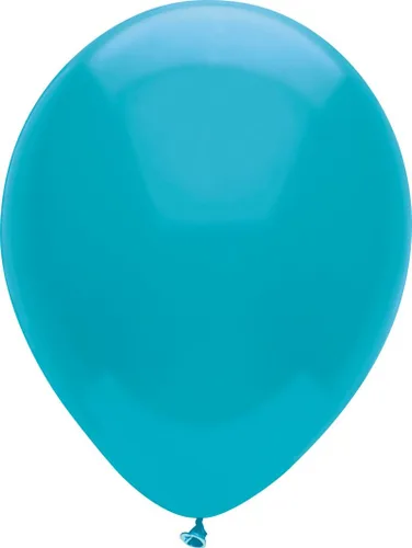 Vista 5 de Globos de látex de color estándar fabricados en los Estados Unidos, 10 unidades, verde neón