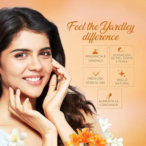 Vista 7 de Talco perfumado de Yardley con aroma a sándalo, de 250 g