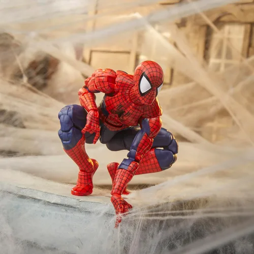 Vista 11 de Marvel Legends Serie Máxima Spider-Man, Figura de acción coleccionable Deluxe de 6 pulgadas de Spider-Man de cómics; articulación asombrosa