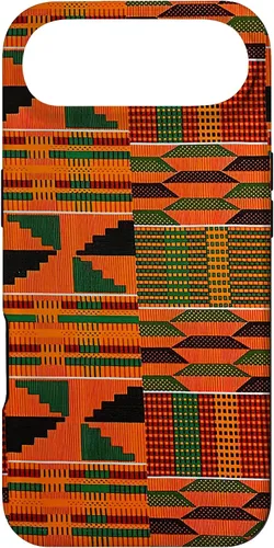 Vista 27 de Kente - Carcasa para iPhone 17, diseño étnico de Ghana, diseño africano