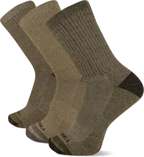 Vista 4 de Merrell Paquete de 3 calcetines de senderismo para mujer (pestaña de corte bajo/cuarto/tripulación)