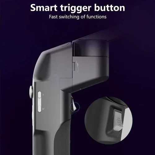Vista 5 de Estabilizador de cardán para smartphone, estabilizador de cardán de mano de 3 ejes, estabilizador de cardán plegable, soporte de teléfono portátil