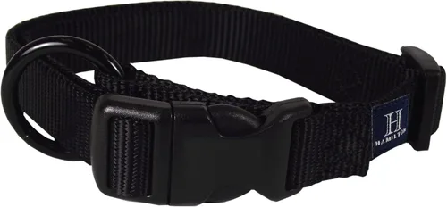 Vista 30 de Collar de perro ajustable de Hamilton, 3/8 pulgadas, Negro