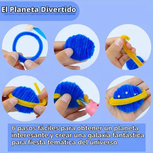 Vista 5 de Eppingwin Limpiapipas multicolor, tallos de felpilla de 12 pulgadas para manualidades, limpiapipas, suministros de manualidades para proyectos