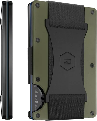 Vista 12 de Cartera Ridge para hombres - Cartera delgada minimalista compacta y tarjetero, carteras de bolsillo frontal con protección RFID para hombres
