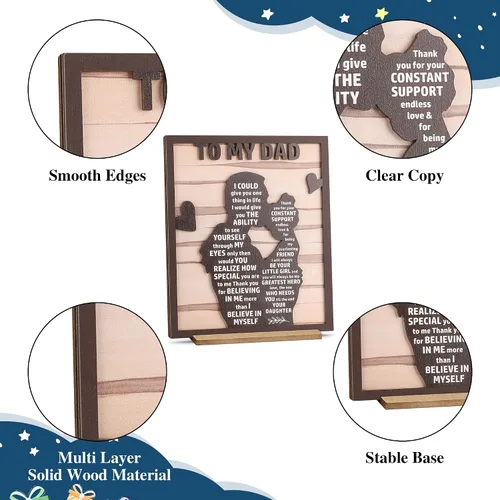 Vista 3 de Regalos para Papá de Hija, Los Mejores Regalos para Papá, Regalos del Día del Padre para Papá de Hija, Ideas de Regalos para Papá, Regalos