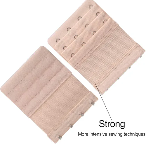 Vista 2 de Akstore 6 extensores de brasier elásticos suaves y cómodos para mujer 4 ganchos 3 filas para mujer