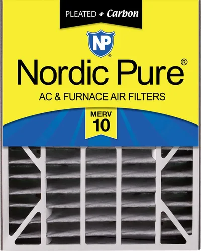 Vista 30 de Nordic Pure 20 x 25 x 5 (tamaño real: 19 3/4 x 24 1/4 x 4 7/8) Filtro de aire Air Bear Merv 8 de repuesto para reducción de olores de carbono puro