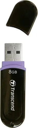 Vista 2 de Transcend JetFlash V30-8 GB USB 2.0 Flash Drive TS8GJFV30 (negro)
