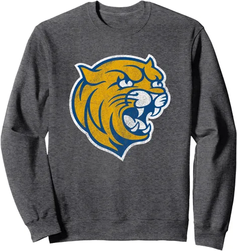 Vista 4 de Johnson and Wales University JWU Wildcats Distressed Primary Sweatshirt