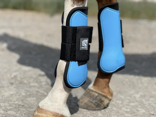 Vista 4 de Ride Now Juego de 4 botas de tendón de caballo con frente abierto/Fetlock para caballo