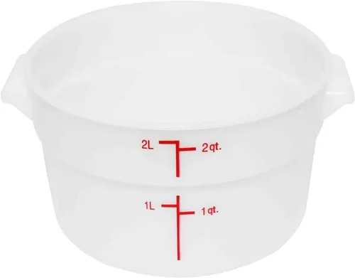 Vista 14 de TrueCraftware Tapa redonda blanca de 1 cuarto para contenedor redondo de polipropileno para almacenamiento de alimentos, 1 pieza (tapa de 1 cuarto)