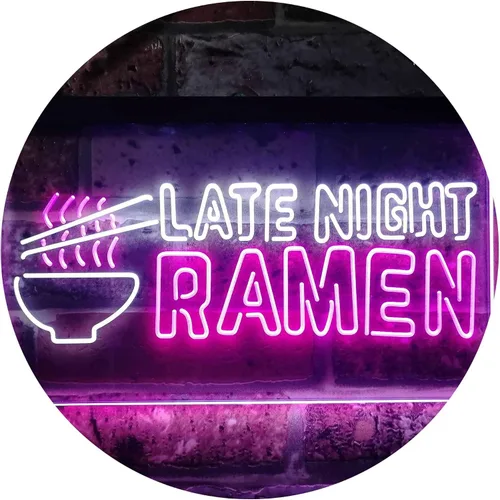 Vista 9 de ADVPRO Letrero de neón LED de doble color para ramen japonés de ramen, azul y rojo, 12 "x 8.5" st6s32-i3305-br