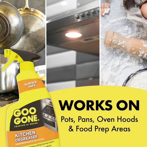 Vista 5 de Goo Gone Desengrasante - Elimina la grasa de cocina, suciedad y restos de comida incrustada - 14 Fl. Oz. - 2047