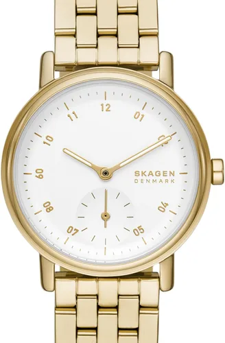 Vista 4 de Skagen Women's Kuppel Lille Two-Hand Sub-Second Watch with Steel Mesh or Leather Band