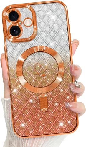 Vista 116 de Bonoma Compatible with iPhone 17 Pro Max Case 2025 Heart Checkered -Gold A cuadros-oro