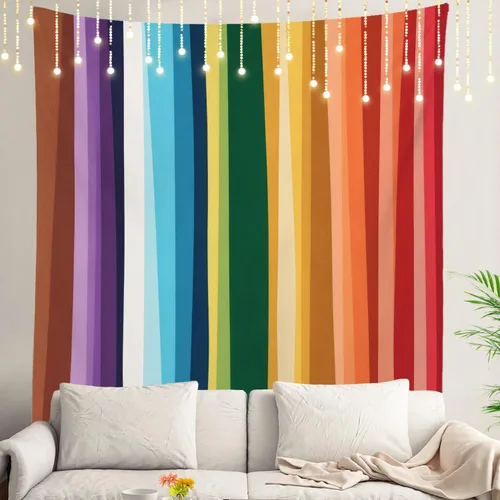 Vista 18 de Shrahala Retro Paint Abstract Tapestry, White Gold Oil Painted Work Rustic Wall Hanging Hd Print Polyester Backdrop For Dorm Room Bedroom 30 X 40 In