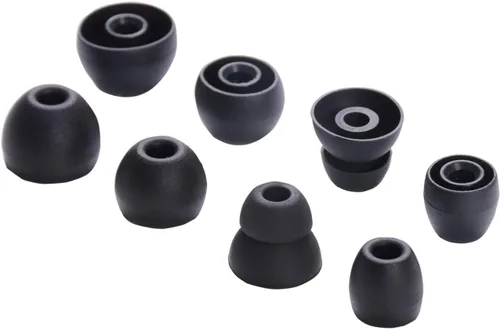 Vista 2 de Juego de auriculares de silicona de repuesto para auriculares inalámbricos Powerbeats Pro, 8 pares (Blcak)