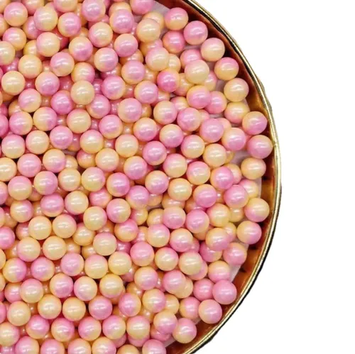 Vista 5 de Gránulos comestibles de perlas blancas y azules, chispas de pastel de Navidad, chispas de galletas, perlas de azúcar, perlas comestibles de 0.276