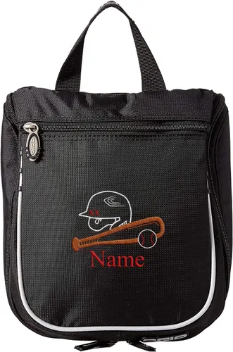 Vista 8 de Mato & Hash Neceser de béisbol, kit de afeitado personalizado para hombre, estuche de viaje colgante