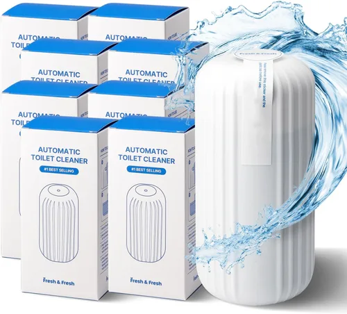 Vista 40 de Fresh & Fresh Limpiadores automáticos para inodoros (verde bosque) – 1 botella (hasta 2500 descargas/botella), limpiador de inodoro comercial