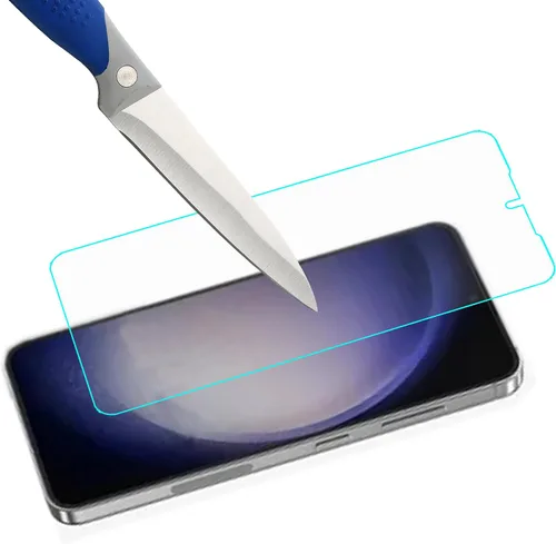 Vista 4 de Mr.Shield - Protector de pantalla para Samsung Galaxy S24 Plus/S24+ S25 Plus/S25+ Paquete de 3 vasos de vidrio templado Japón con dureza 9H